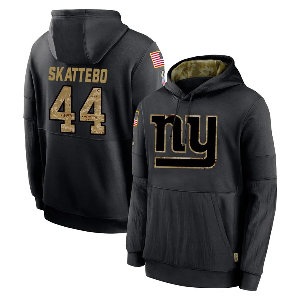 NY.Giants #44 Cam Skattebo Player Black Salute to Service Hoodies Limited Game BALCE Stitched Jerseys