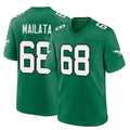 P.Eagles #68 Jordan Mailata Player Green Kelly Alternate Home Game BALCE Stitched Jerseys