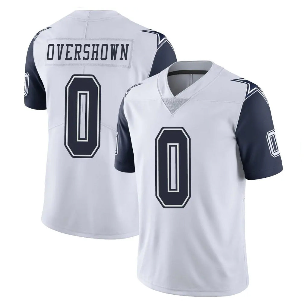 D.Cowboys #0 DeMarvion Overshown Player White-Navy Limited Color Rush Vapor Untouchable Home Game BALCE Stitched Jerseys