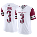 W.Commanders #3 Stefon Diggs Player White Limited Vapor Home Game BALCE Stitched Jerseys