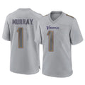 M.Vikings #1 Kyler Murray Player Gray Atmosphere Fashion Home Game BALCE Stitched Jerseys