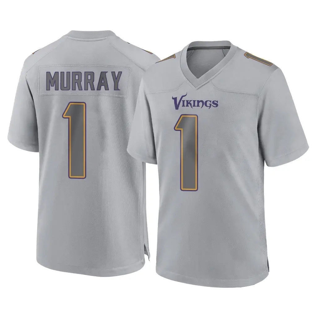 M.Vikings #1 Kyler Murray Player Gray Atmosphere Fashion Home Game BALCE Stitched Jerseys
