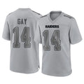 LV.Raiders #14 Matt Gay Player Gray Atmosphere Fashion Limited Game BALCE Stitched Jerseys