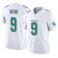 M.Dolphins #9 Joshua Uche Player White Limited Vapor F.U.S.E. Home Game BALCE Stitched Jerseys