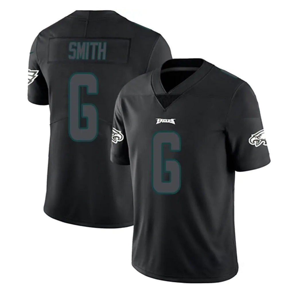 P.Eagles #6 DeVonta Smith Player Limited Black Impact Home Game BALCE Stitched Jerseys