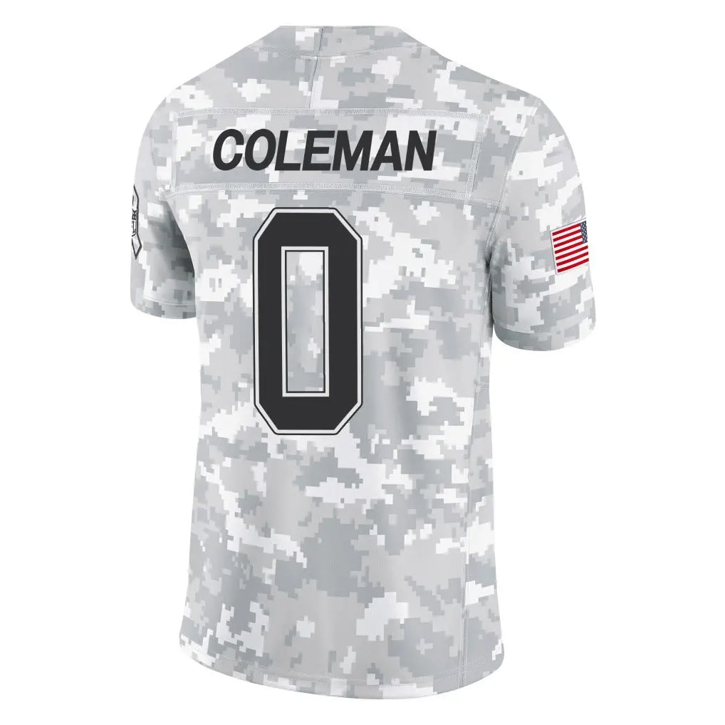 B.Bills #0 Keon Coleman Player Arctic Camo Salute to Service Limited BALCE Stitched Jerseys