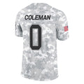 B.Bills #0 Keon Coleman Player Arctic Camo Salute to Service Limited BALCE Stitched Jerseys