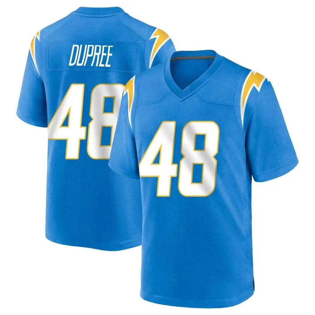 LA.Chargers #48 Bud Dupree Player Blue Home Game BALCE Stitched Jerseys