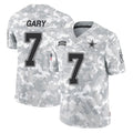 D.Cowboys #7 Rashan Gary Player Arctic Camo Salute to Service Limited Home Game BALCE Stitched Jerseys