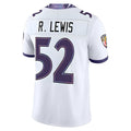 B.Ravens #52 Ray Lewis Player White  Vapor F.U.S.E. Limited Home Game BALCE Stitched Jerseys