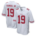 SF.49ers #19 Deebo Samuel Sr. Player White Home Game BALCE Stitched Jerseys
