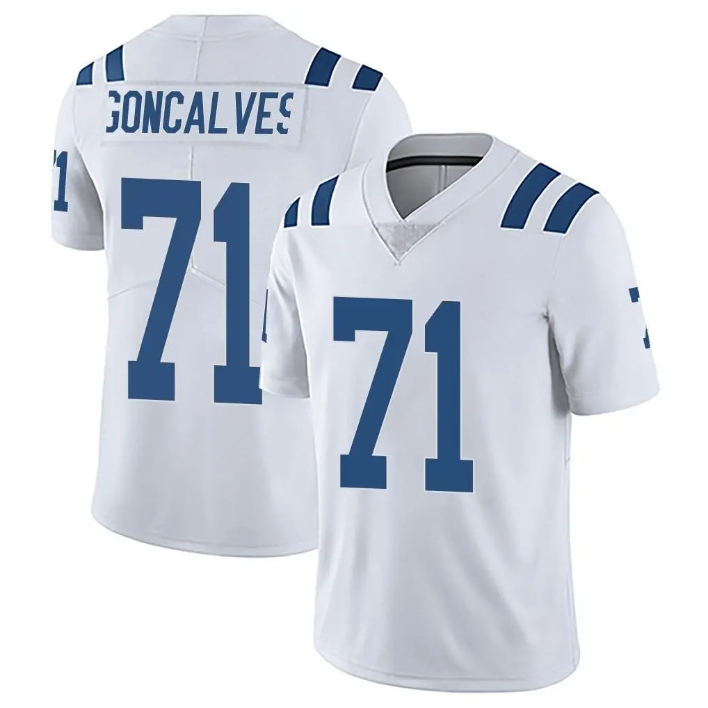 IN.Colts #71 Matt Goncalves Player White Limited Vapor Untouchable Home Game BALCE Stitched Jerseys