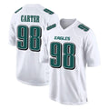 P.Eagles #98 Jalen Carter Player White Tundra Fashion Home Game BALCE Stitched Jerseys