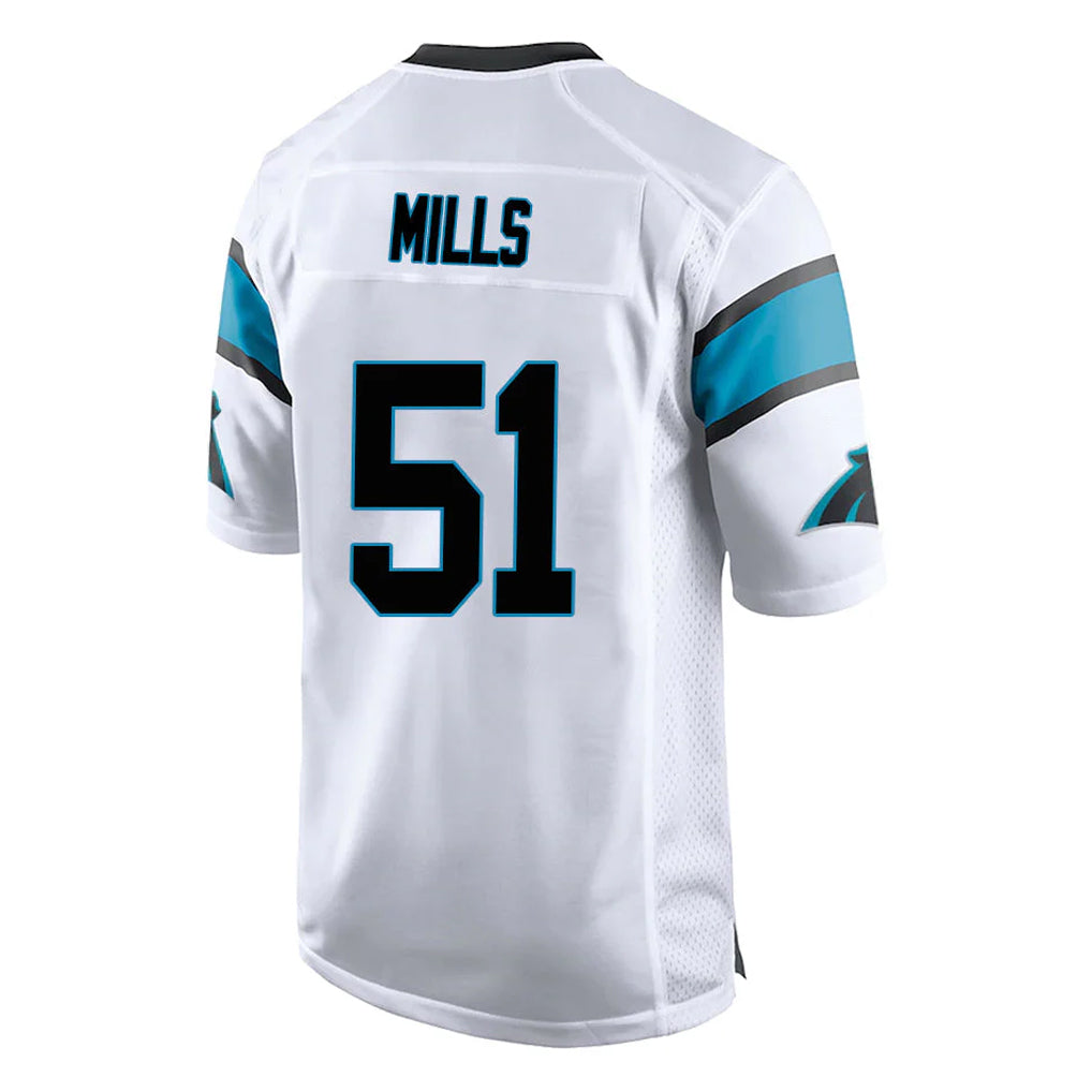 C.Panthers #51 Sam Mills Player White Game BALCE Stitched Jerseys