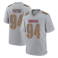W.Commanders #94 Daron Payne Player Gray Atmosphere Fashion Home Game BALCE Stitched Jerseys