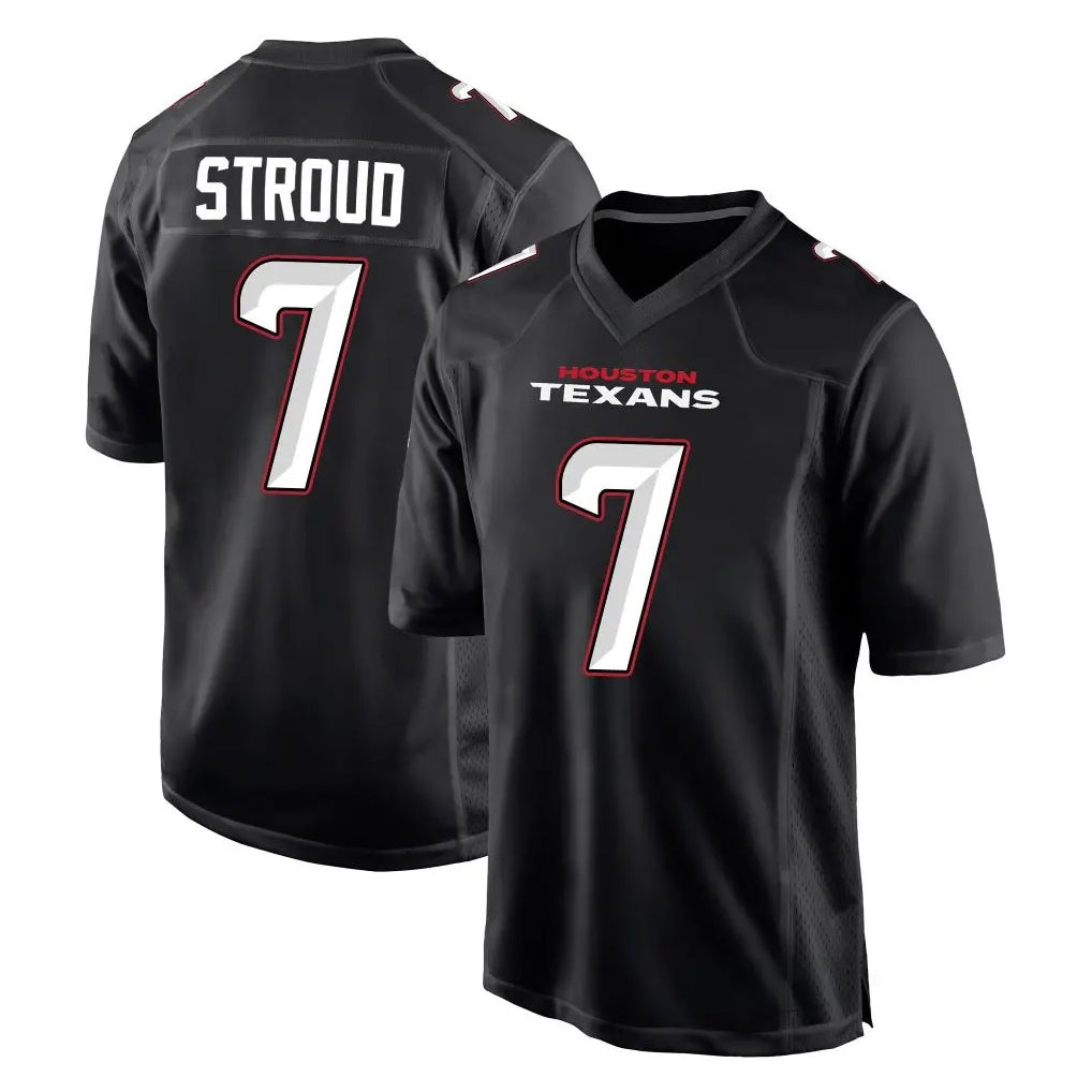 H.Texans #7 CJ Stroud Player Carbon Black Fashion Home Game BALCE Stitched Jerseys