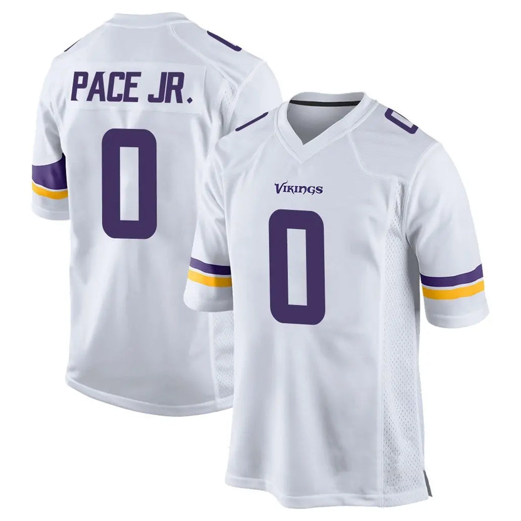 M.Vikings #0 Ivan Pace Jr. Player White Home Game BALCE Stitched Jerseys