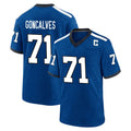 IN.Colts #71 Matt Goncalves Player Royal Alternate Indiana Nights Home Game BALCE Stitched Jerseys