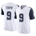 D.Cowboys #9 KaVontae Turpin Player White-Navy Limited Vapor F.U.S.E. Home Game BALCE Stitched Jerseys