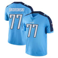 T.Titans #77 Peter Skoronski Player Light Blue Limited Color Rush Home Game BALCE Stitched Jerseys