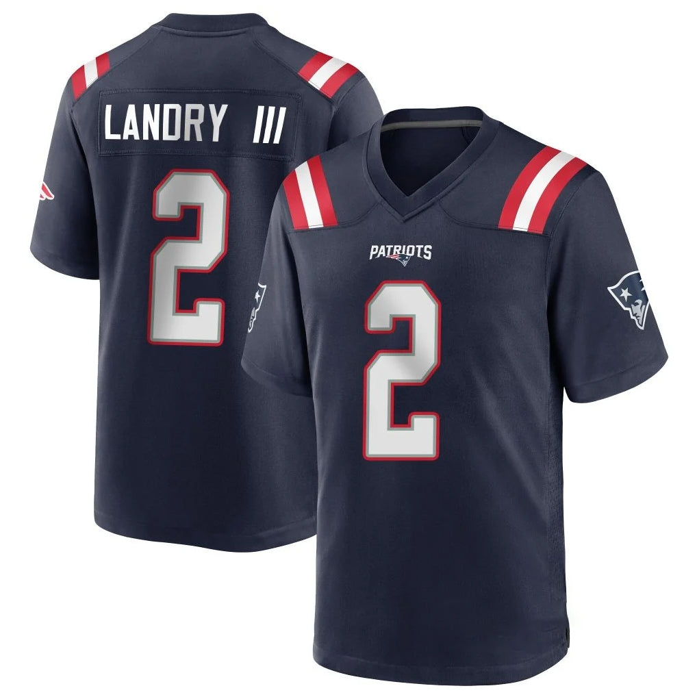 NE.Patriots #2 Harold Landry III Player Navy Home Game BALCE Stitched Jerseys