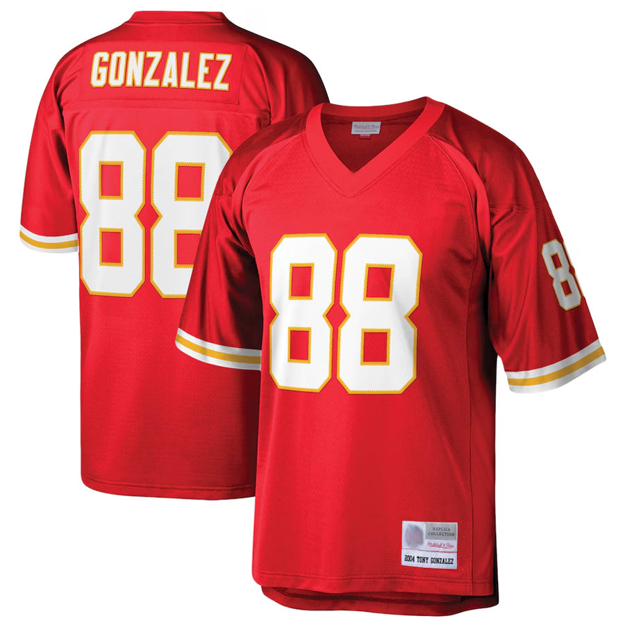 KC.Chiefs #88 Tony Gonzalez Player Mitchell & Ness Red Legacy BALCE Stitched  Jerseys