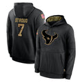 H.Texans #7 CJ Stroud Player Black Salute to Service Hoodies Limited Game BALCE Stitched Jerseys