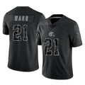 C.Browns #21 Denzel Ward Player Black Reflective Home Game BALCE Stitched Jerseys