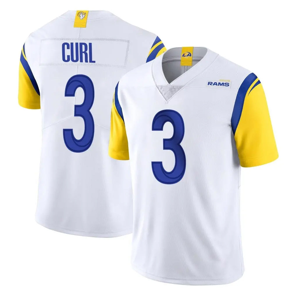 LA.Rams #3 Kam Curl Player White Limited Vapor Untouchable Home Game BALCE Stitched Jerseys