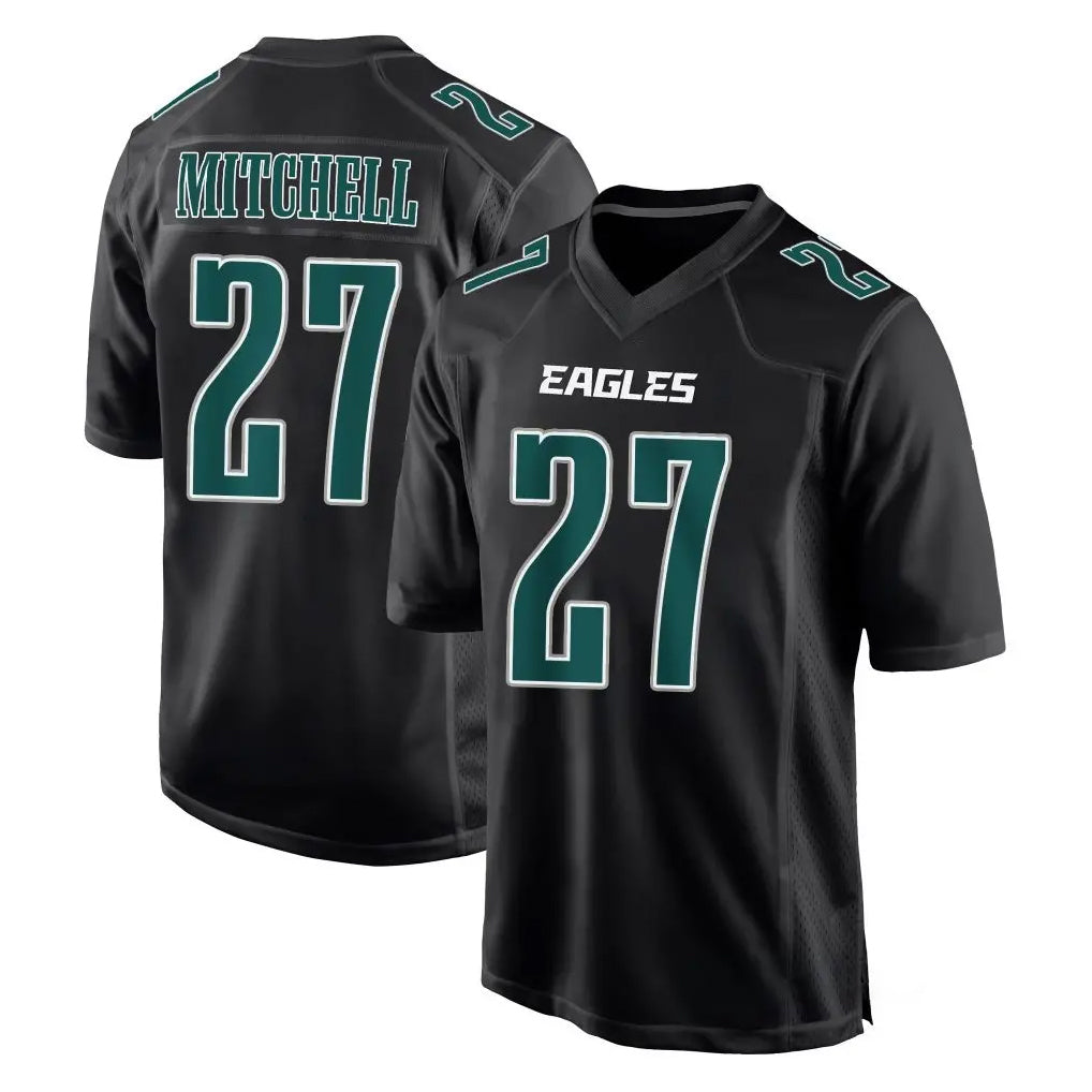 P.Eagles #27 Quinyon Mitchell Player Carbon Black Fashion Home Game BALCE Stitched Jerseys