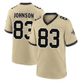 NO.Saints #83 Juwan Johnson Player Gold Home Game BALCE Stitched Jerseys