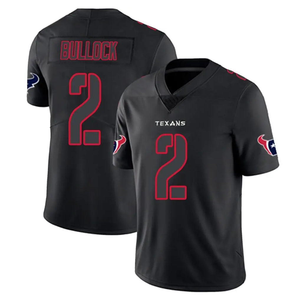 H.Texans #2 Calen Bullock Player Black Impact Limited Game BALCE Stitched Jerseys