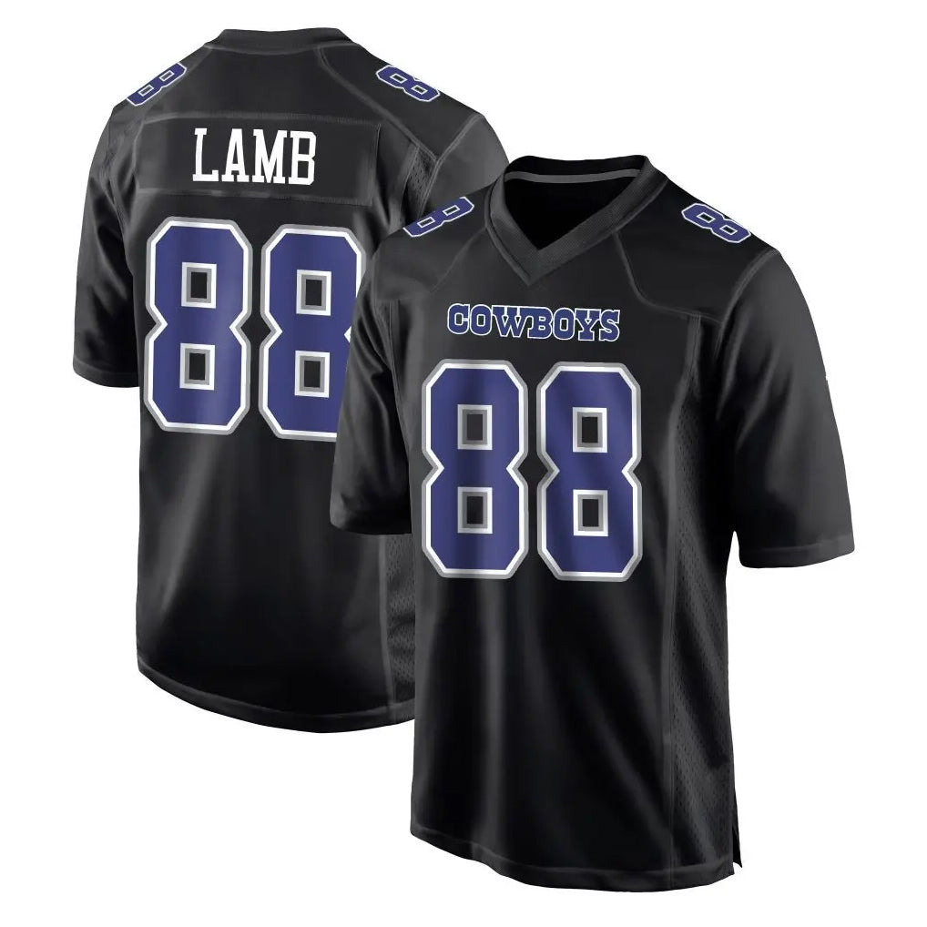 D.Cowboys #88 CeeDee Lamb Player Carbon Black Fashion Home Game BALCE Stitched Jerseys