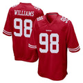 SF.49ers #98 Mykel Williams Player Red Home Game BALCE Stitched Jerseys