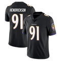 B.Ravens #91 Trey Hendrickson Player Black Vapor Untouchable Limited Home BALCE Stitched Jerseys