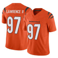 C.Bengals #97 Dexter Lawrence II Player Orange Vapor F.U.S.E. Limited Home Game BALCE Stitched Jerseys