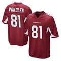 A.Cardinals #81 Travis Vokolek Player Cardinal Game BALCE Stitched Jerseys