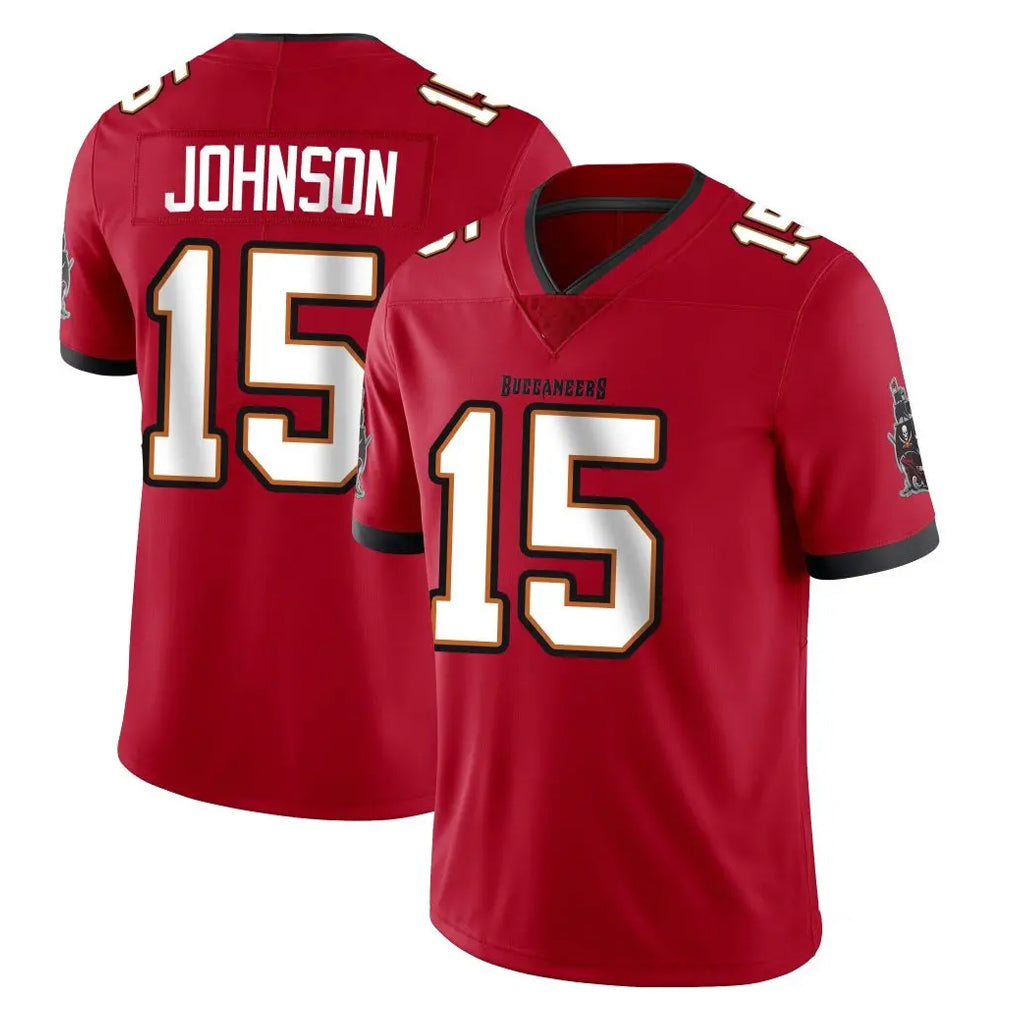 TB.Buccaneers #15 Tez Johnson Player Red Limited Vapor Home Game BALCE Stitched Jerseys