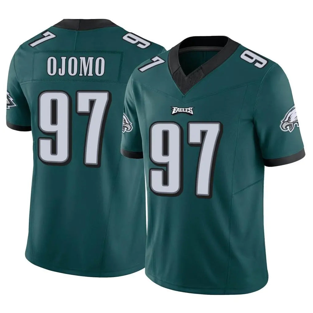 P.Eagles #97 Moro Ojomo Player Team Color Green Limited Vapor F.U.S.E. Home Game BALCE Stitched Jerseys