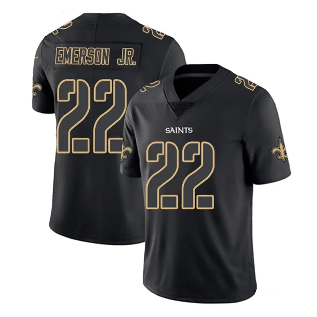 NO.Saints #22 Martin Emerson Jr. Player Black Impact Limited Home Game BALCE Stitched Jerseys