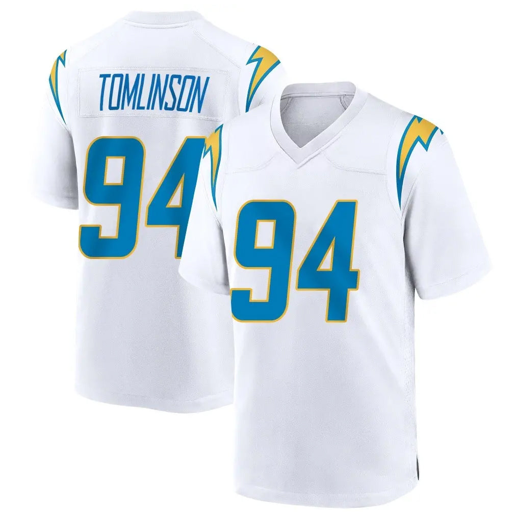LA.Chargers #94 Dalvin Tomlinson Player White Home Game BALCE Stitched Jerseys
