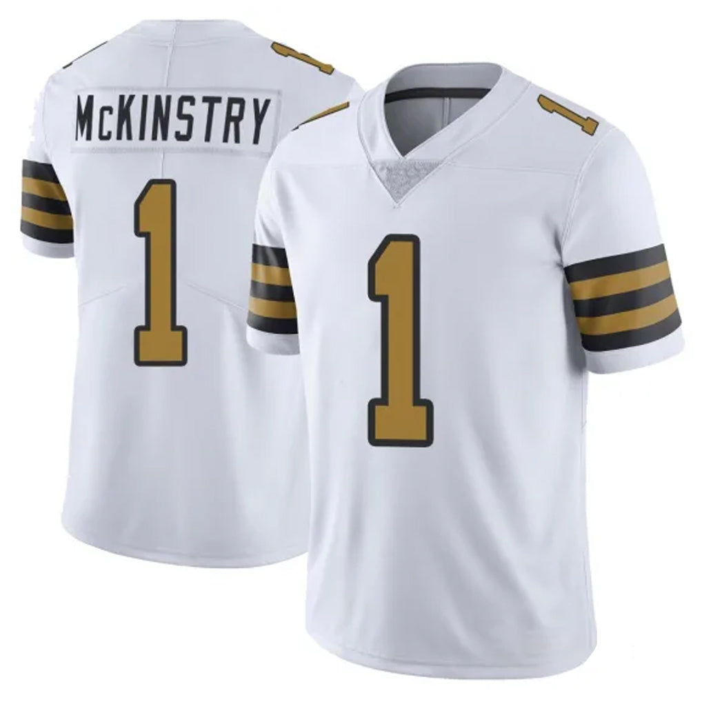 NO.Saints #1 Kool-Aid McKinstry Player White Limited Color Rush Home Game BALCE Stitched Jerseys