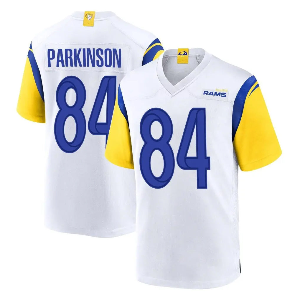 LA.Rams #84 Colby Parkinson Player White Home Game BALCE Stitched Jerseys
