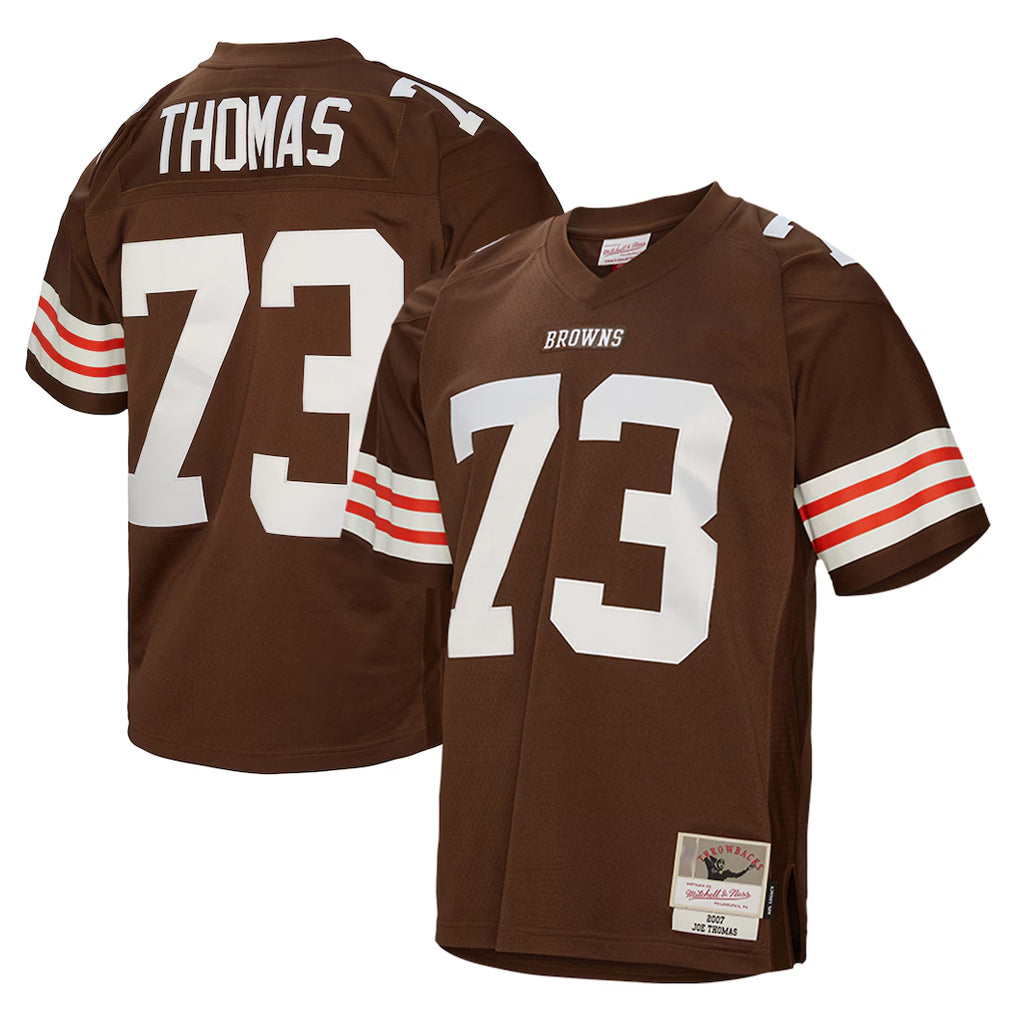 C.Browns #73 Joe Thomas Player Brown Mitchell & Ness 1963 Throwback BALCE Stitched Jerseys