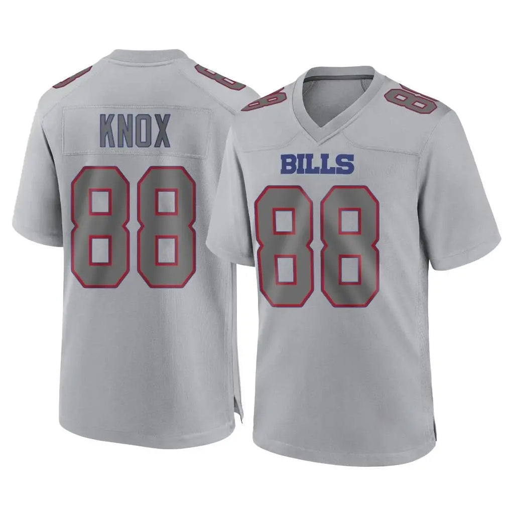 B.Bills #88 Dawson Knox Player Gray Fashion Home Game BALCE Stitched Jerseys