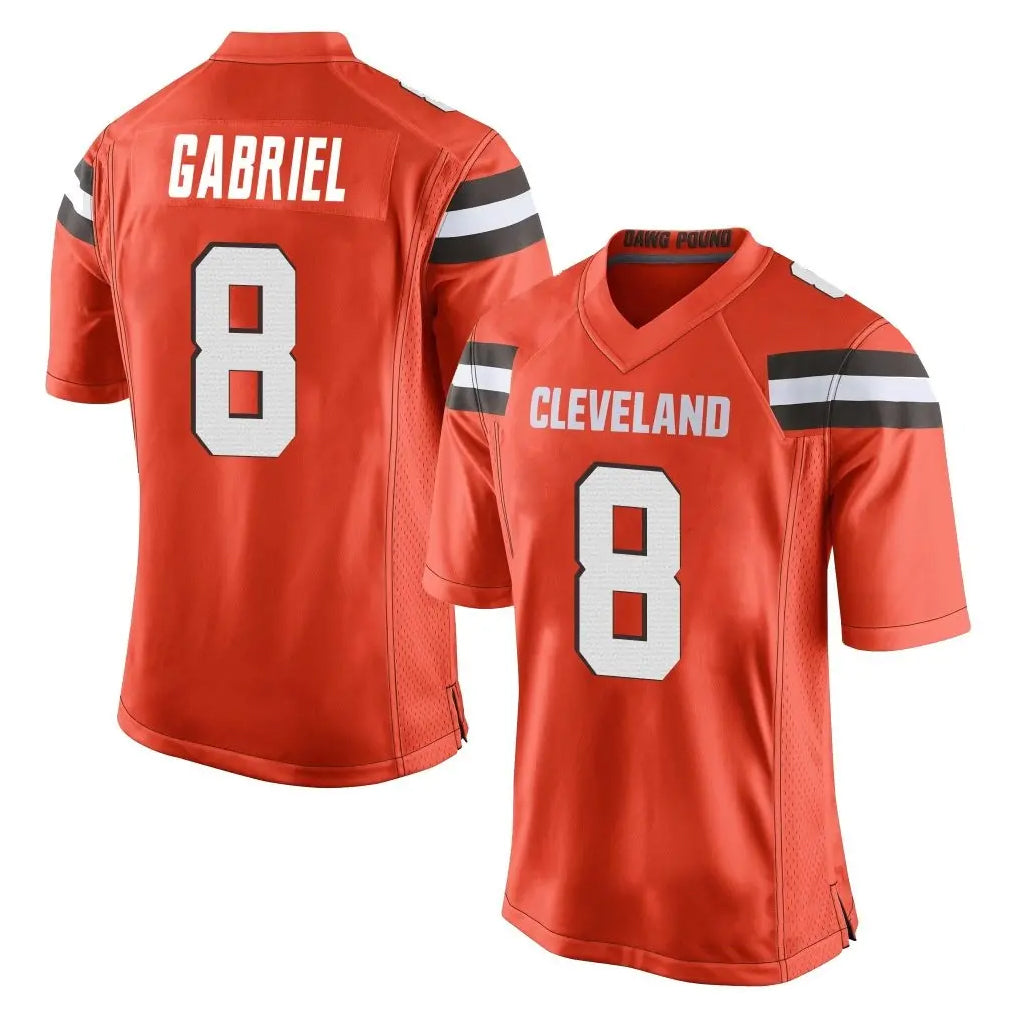 C.Browns #8 Dillon Gabriel Player Orange Home Game BALCE Stitched Jerseys