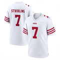 SF.49ers #7 De'Zhaun Stribling Player White Game Home BALCE Stitched Jerseys