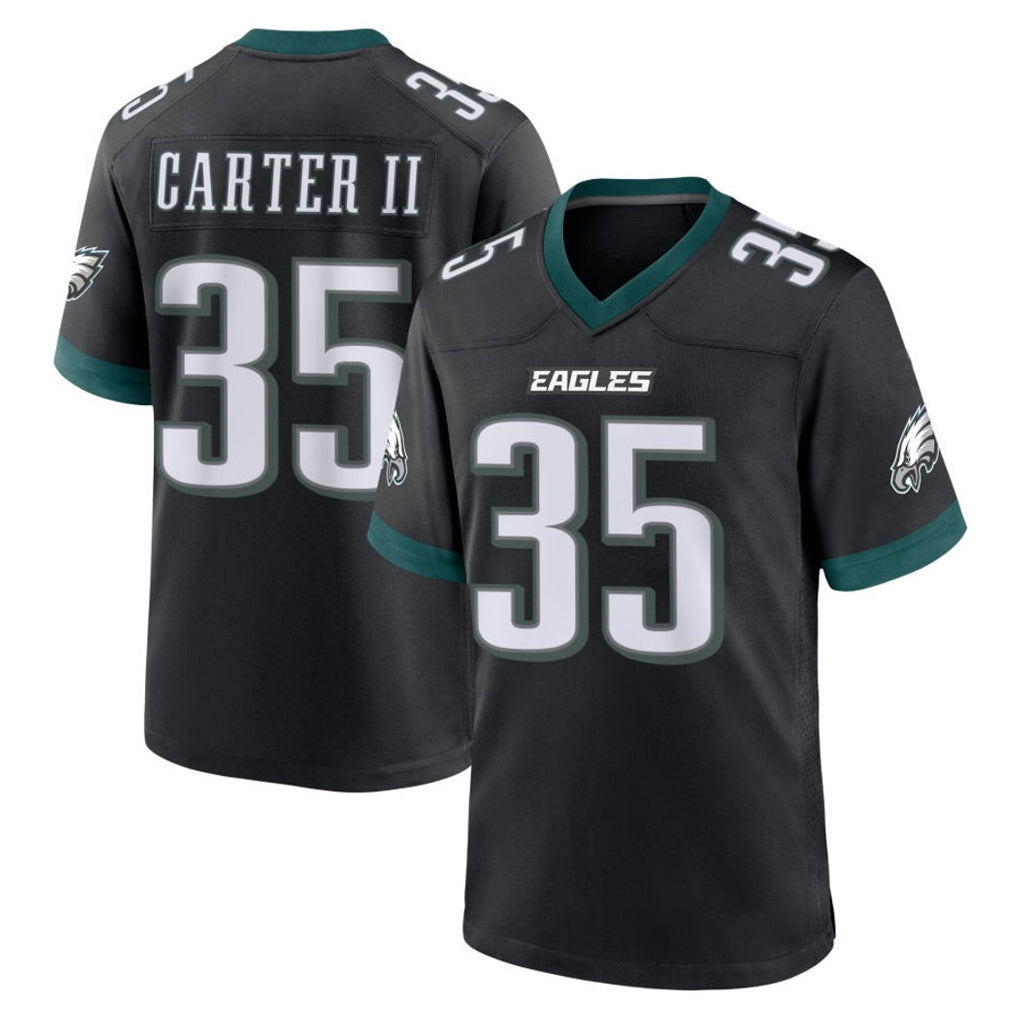 P.Eagles #35 Michael Carter II Player Black Game Home BALCE Stitched Jerseys