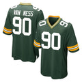 GB.Packers #90 Lukas Van Ness Player Green Home Game BALCE Stitched Jerseys