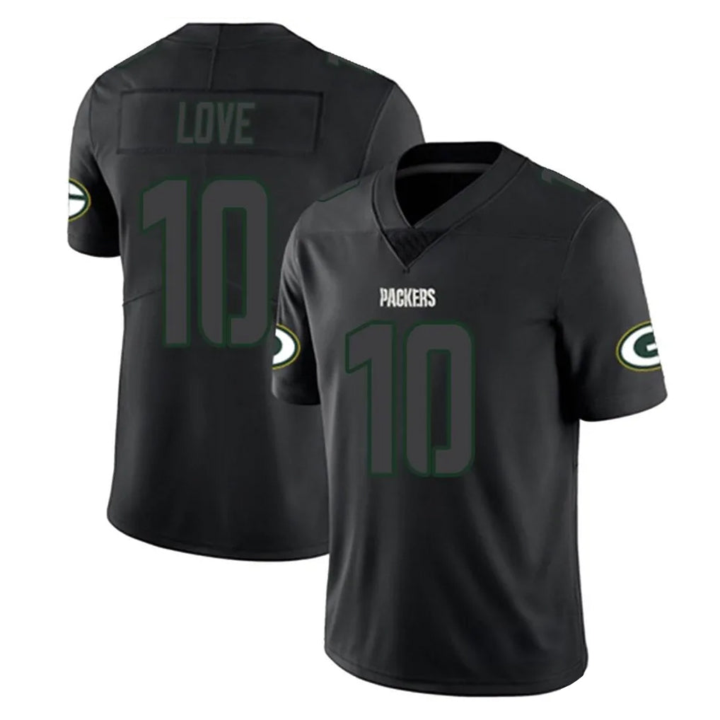 GB.Packers #10 Jordan Love Player Black Impact Limited Home Game BALCE Stitched Jerseys